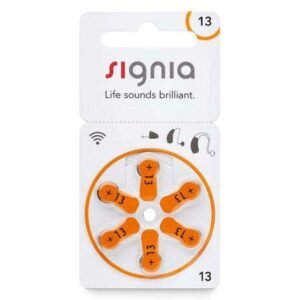 Signia size 13 Hearing Aid Batteries | 1 Packet (6 Batteries)